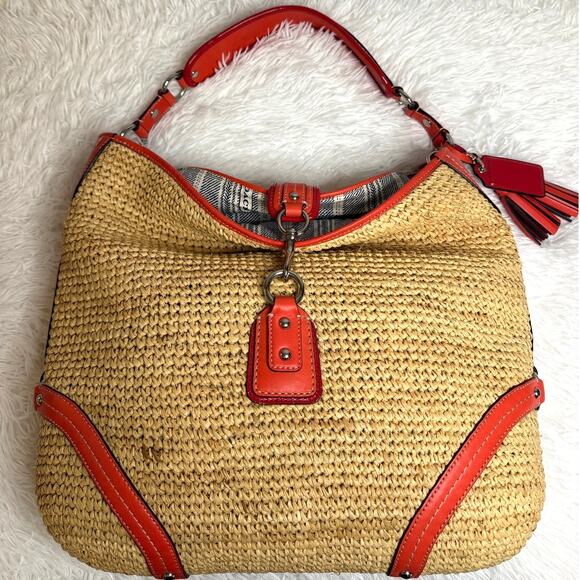 NWT COACH Straw Dogleash 22906 Hobo Shoulder Bag - Picture 1 of 13